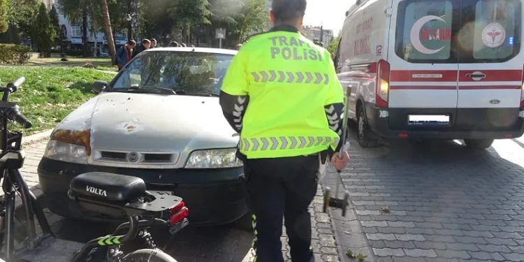 Trafik kazası, 2 yaralı