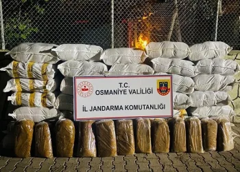 Jandarmanın durdurduğu minibüste 1 ton 460 kilo kaçak tütün ele geçirildi