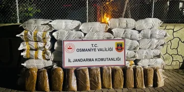 Jandarmanın durdurduğu minibüste 1 ton 460 kilo kaçak tütün ele geçirildi
