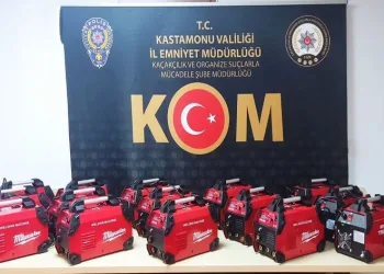Kaçak olduğu değerlendirilen kaynak makineleri ele geçirildi