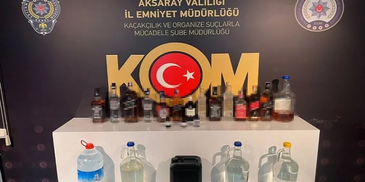 Kaçak içki operasyonu: 1 gözaltı