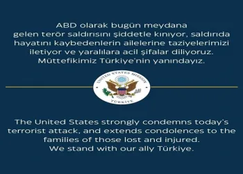 ABD Büyükelçiliği: “Müttefikimiz Türkiye’nin yanındayız”