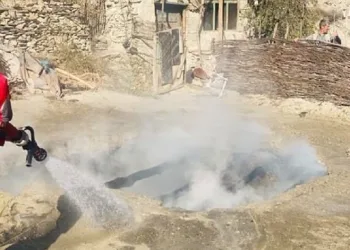 Ev yangınına itfaiye müdahale etti