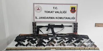 Çok sayıda silah ele geçirildi
