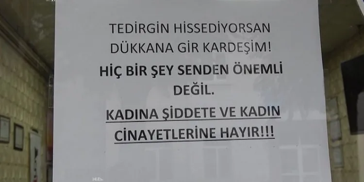 Esnaftan kadına şiddete karşı duyarlı hareket