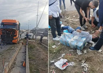 Bursa’da otomobil ve TIR çarpıştı: 2 yaralı