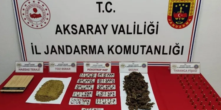 Aksaray’da uyuşturucu operasyonu: 2 tutuklama