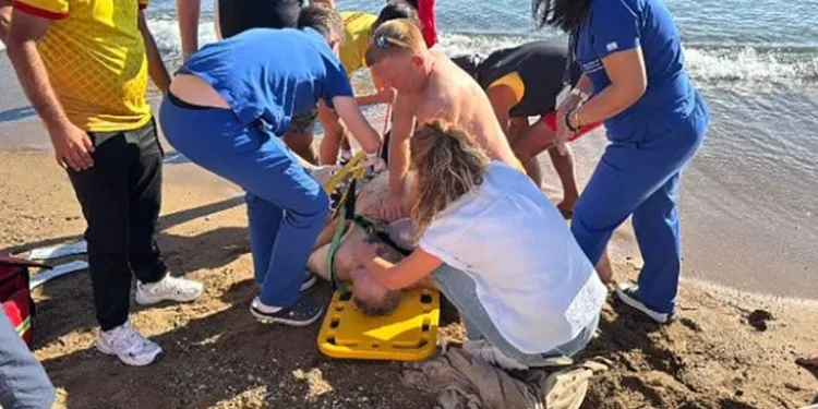 Plajda rahatsızlanan Alman turist hayatını kaybetti