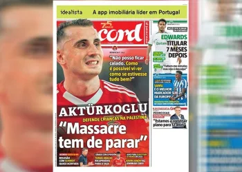 Kerem Aktürkoğlu’nun Filistin paylaşımını Portekiz basını manşete taşıdı