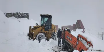Yaylada küçük ve büyükbaş hayvanlar mahsur kaldı