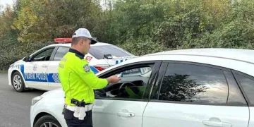 136 araç trafikten men edildi