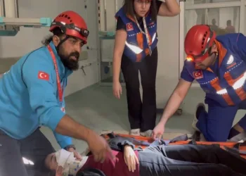 Hastanede deprem tatbikatı