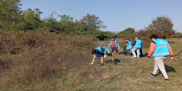 Yaşadıkları alanı temizlediler