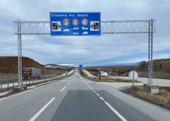 Ortalama Hız İhlal Tespit Sisteminin kurulumu tamamlandı