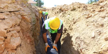 100 metrelik yeni kanalizasyon hattı