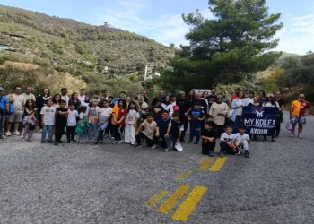 Doğa yürüyüşüne katıldı