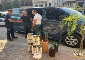 Sahte zeytinyağı satan şahsı yakaladı