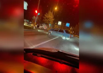 Sürekli kazanın olduğu yolda yine kaza