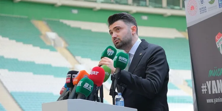 Bursaspor Başkanı Enes Çelik: “Tebrikler çocuklar”