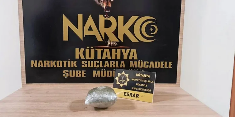Kütahya’da otobüste uyuşturucu ile yakalanan yolcu tutuklandı