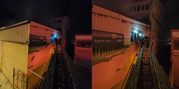 Kahramanmaraş’ta tekstil fabrikasında yangın
