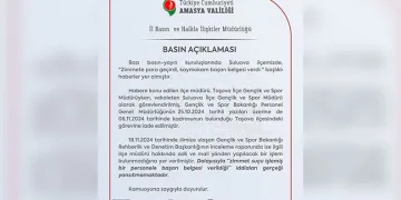 Amasya Valiliği’nden ‘zimmet’ açıklaması
