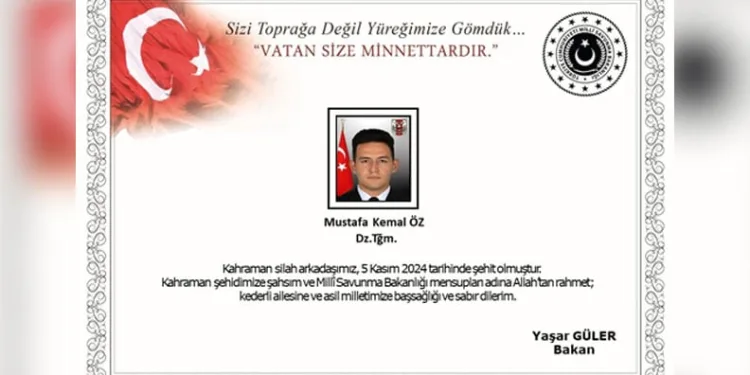 MSB: ”Eğitim kazasında 1 asker şehit oldu”