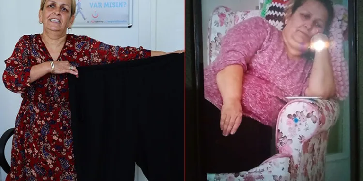 14 ayda 57 kilo verdi