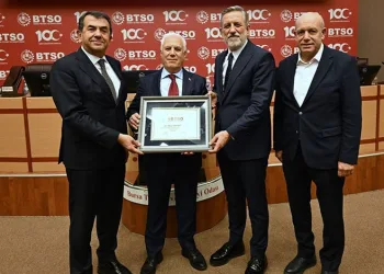 Mustafa Bozbey BTSO’nun konuğu oldu