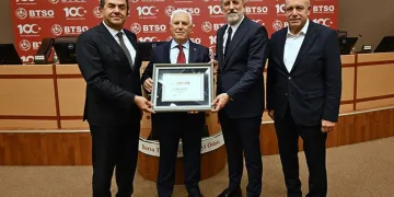 Mustafa Bozbey BTSO’nun konuğu oldu