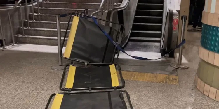 Yenikapı metro istasyonunda yangın