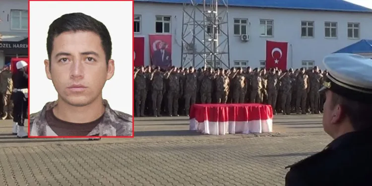 Atış eğitimi sırasında şehit olan polis için tören düzenlendi