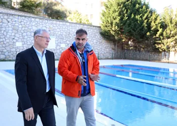 Mudanya havuzu kışa hazırlanıyor