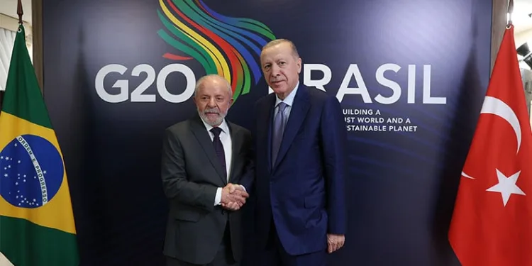 Cumhurbaşkanı Erdoğan Brezilya lideriyle buluştu