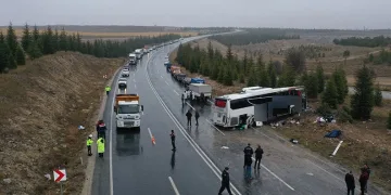 Eskişehir’de otobüs kazası: 1 ölü, 1’i ağır 42 yaralı