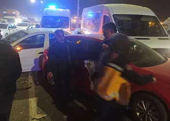Malatya’da zincirleme kaza: 2 yaralı