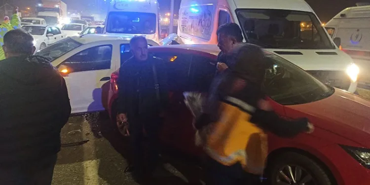 Malatya’da zincirleme kaza: 2 yaralı