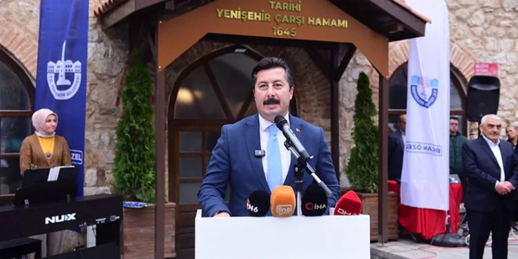 Tarihi Yenişehir Çarşı Hamamı açıldı