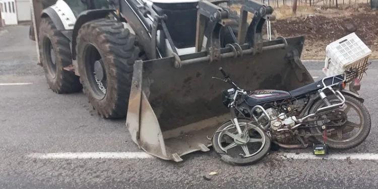 Elazığ’da iş makinesi ile motosiklet çarpıştı: 1 ölü