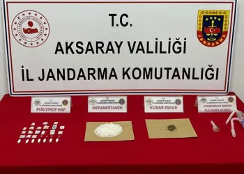 Mersin’den Aksaray’a uyuşturucu sevkiyatını jandarma engelledi
