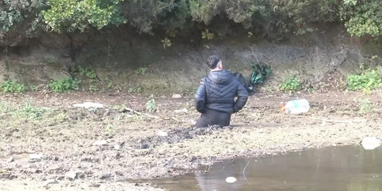 Sancaktepe’de balık tutma macerası bataklıkta son buldu