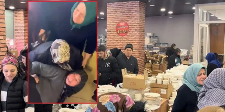 Bursa’da mağaza açılışında izdiham