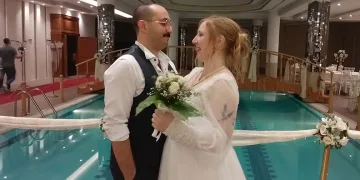 Danimarkalı geline Türk usulü düğün