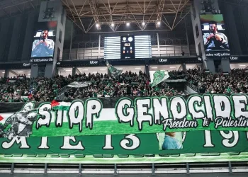 Panathinaikos taraftarından Filistin’e destek