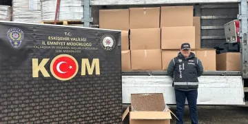 1 milyon 125 bin adet doldurulmuş makaron ele geçirildi