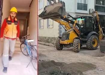 Bursa’da işçi kirli ayakkabılarını çıkarıp apartmana öyle girdi