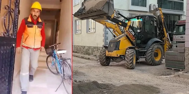 Bursa’da işçi kirli ayakkabılarını çıkarıp apartmana öyle girdi