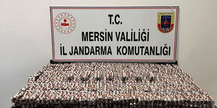 Mersin’de 25 bin adet uyuşturucu ele geçirildi