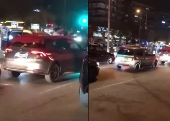 Bursa’da asker eğlencesinde yolu kesip çiftetelli oynadılar