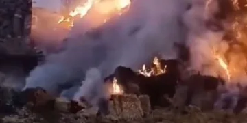 Konya’da 3 bin saman balyası kundaklandı